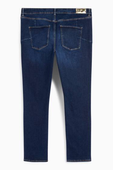 Femmes - Slim jean - mid waist - shaping jean - Flex - LYCRA® - jean bleu foncé