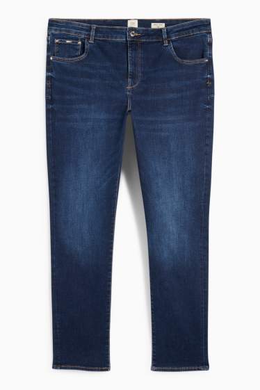 Femmes - Slim jean - mid waist - shaping jean - Flex - LYCRA® - jean bleu foncé