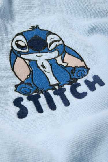 Kinder Mädchen - Lilo & Stitch - Bademantel mit Kapuze - hellblau