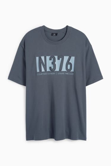Herren - T-Shirt - Relaxed Fit - dunkelgrau