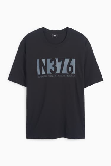 Herren - T-Shirt - Relaxed Fit - schwarz