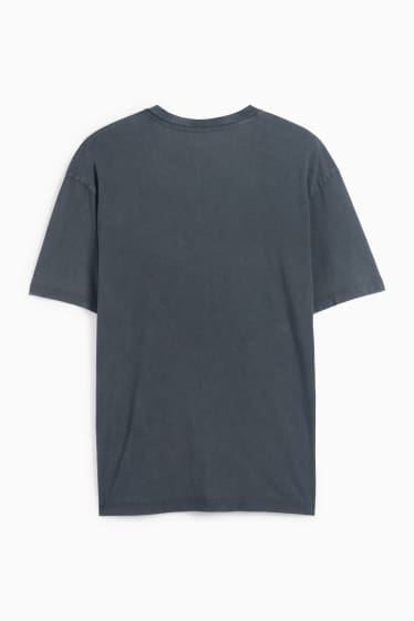 Heren - T-shirt - oversized - Nirvana - grijs-mix
