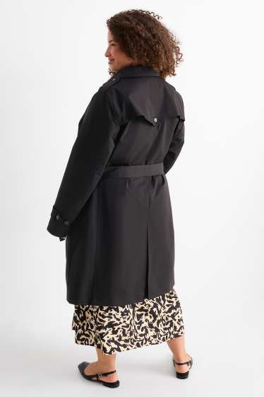 Damen - Trenchcoat - schwarz