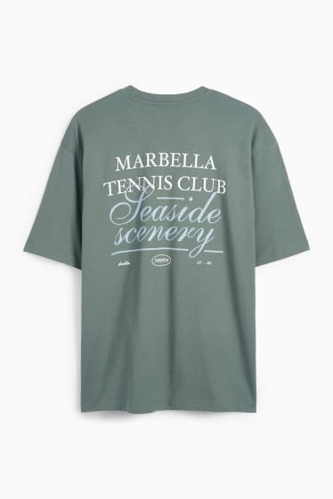 Men - T-shirt - relaxed fit - green