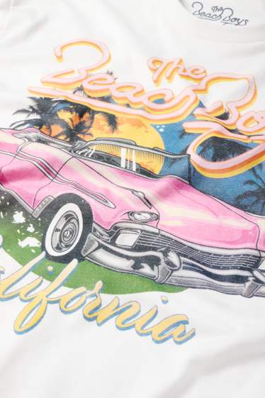 Heren - T-shirt - relaxed fit - Beach Boys - wit