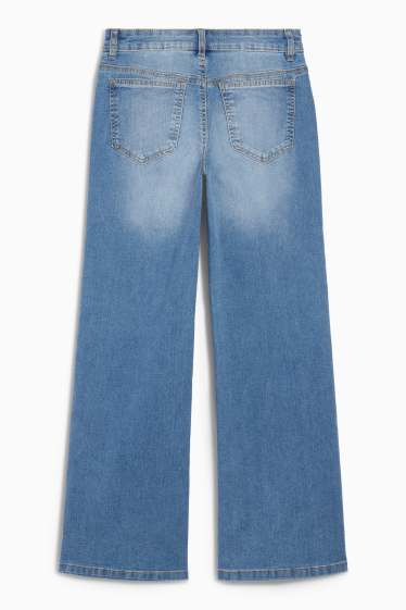 Kinder Mädchen - Wide Leg Jeans - jeansblau