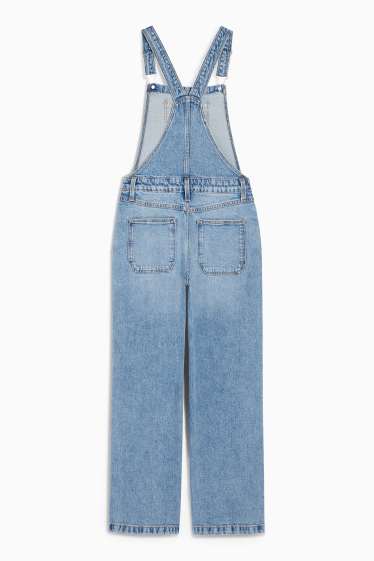 Kinder Mädchen - Jeans-Latzhose - helljeansblau