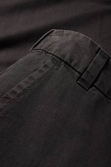 Damen - Palazzo Jeans - High Waist - schwarz