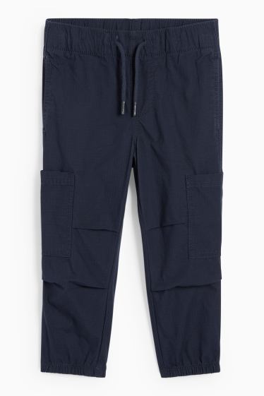 Kinder Buben - Stoffhose - dunkelblau