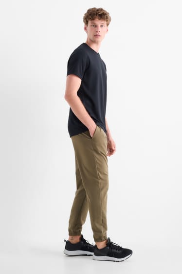 Heren - Functionele joggingbroek - kaki
