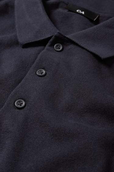 Hombre - Polo de punto - azul oscuro