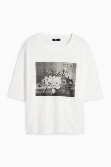 Women - T-shirt - relaxed fit - Rachel Ruysch - white