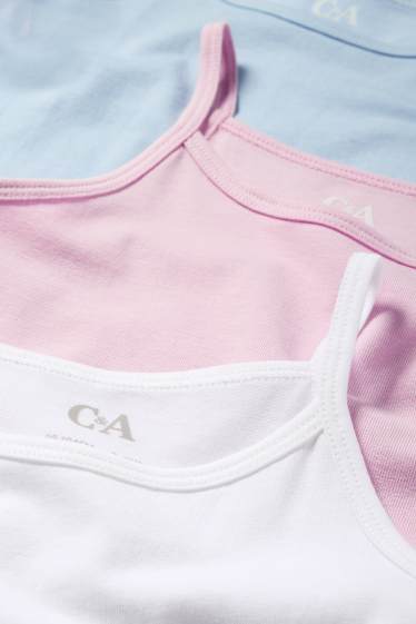 Kinder Mädchen - Multipack 3er - Singlet - rosa