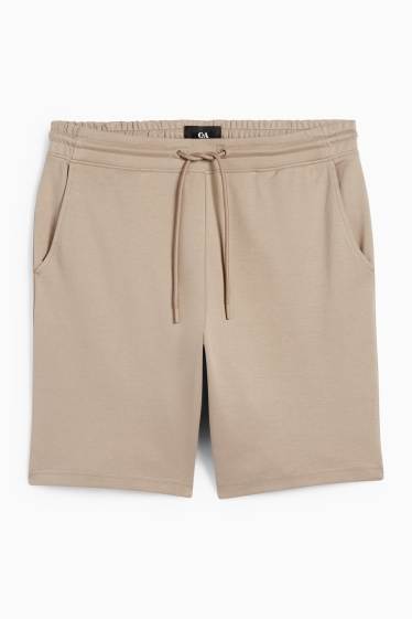 Bărbați - Pantaloni scurți de trening - bej