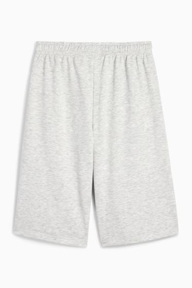 Enfants filles - Sacramento - short en molleton - gris clair chiné