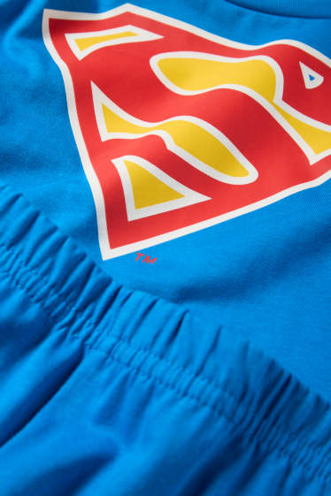 Kinderen: jongens - Superman - pyjama - 2-delig - blauw