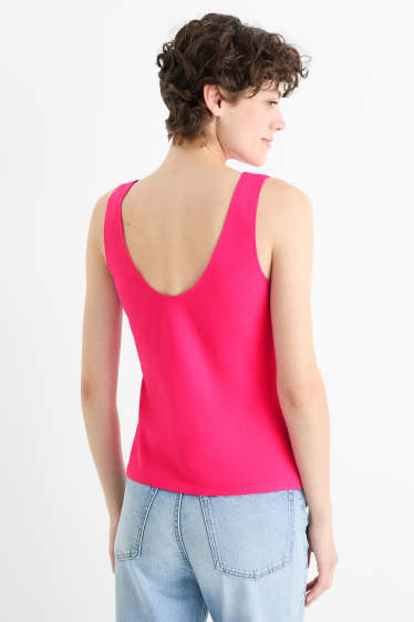 Dames - Basic top - fuchsiarood