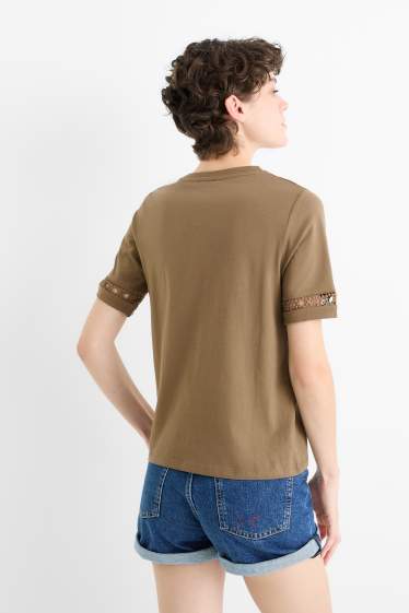 Damen - T-Shirt - braun