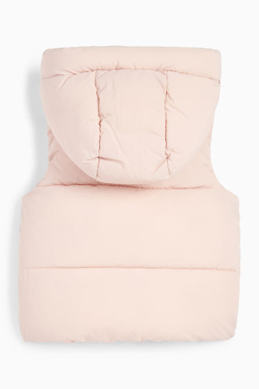 Bébés filles - Doudoune sans manches à capuche pour bébé - déperlante - rose