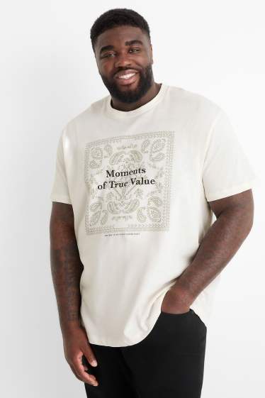 Herren - T-Shirt - Relaxed Fit - weiß