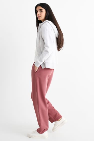 Damen - Basic-Jogginghose - dunkelrosa