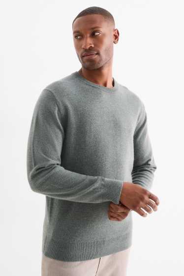 Men - Cashmere jumper - green