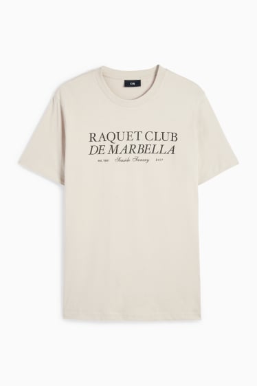 Herren - T-Shirt - Regular Fit - beige