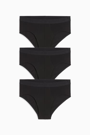 Herren - Multipack 3er - Slip - schwarz