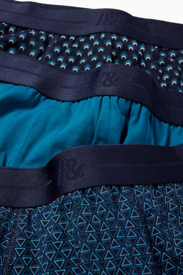 Herren - Multipack 3er - Trunks - dunkelblau