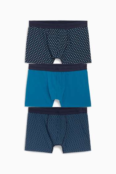 Herren - Multipack 3er - Trunks - dunkelblau