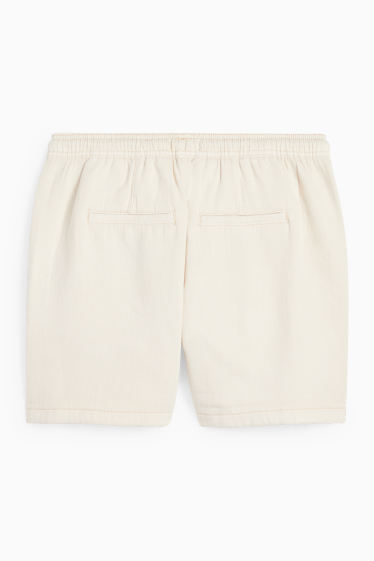 Dames - Shorts - crèmekleurig