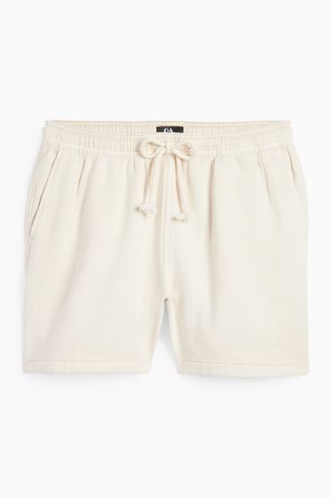Dames - Shorts - crèmekleurig