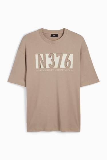Herren - T-Shirt - Relaxed Fit - beige