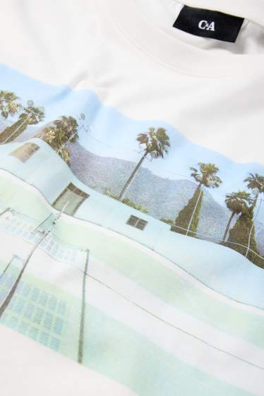 Men - T-shirt - regular fit - white