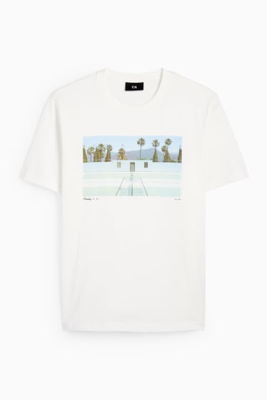 Men - T-shirt - regular fit - white