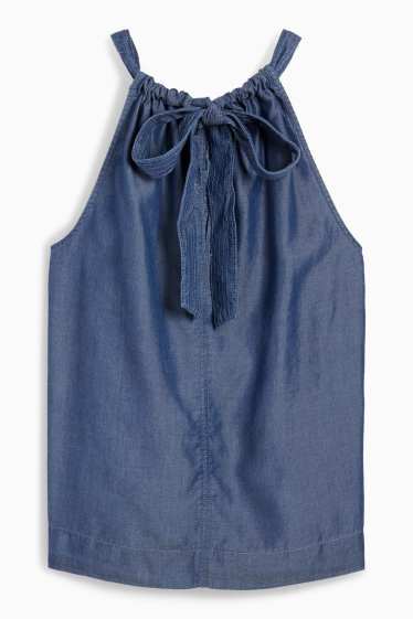 Women - Blouse - dark blue
