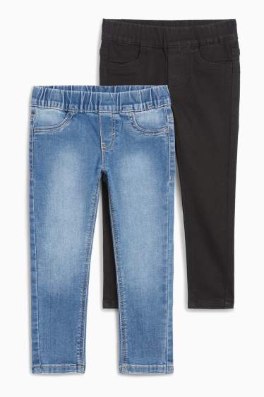 Kinder Mädchen - Multipack 2er - Jegging Jeans - jeansblau