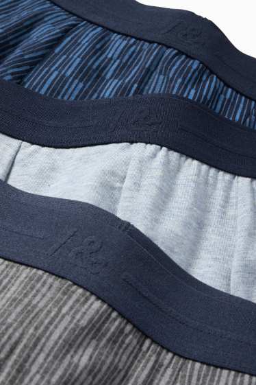 Herren - Multipack 3er - Trunks - dunkelblau