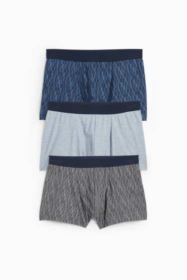 Herren - Multipack 3er - Trunks - dunkelblau