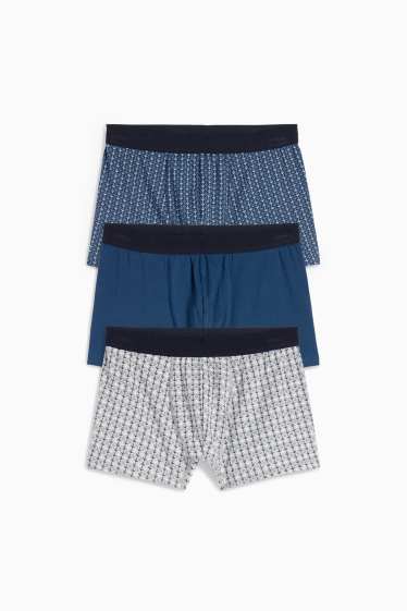 Herren - Multipack 3er - Trunks - dunkelblau