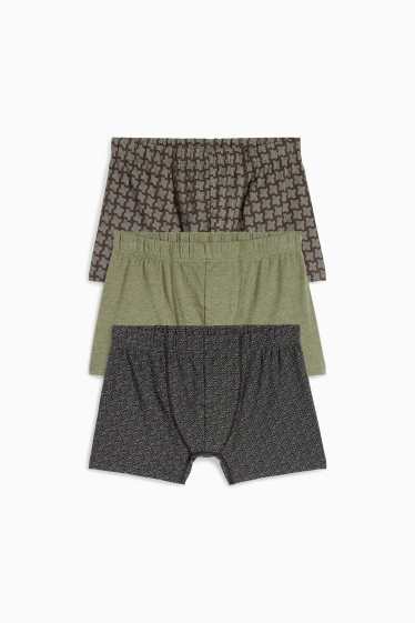 Herren - Multipack 3er - Trunks - dunkelbraun