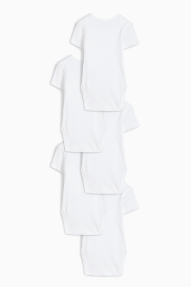Unisex - Multipack 5er - Baby-Body - weiss