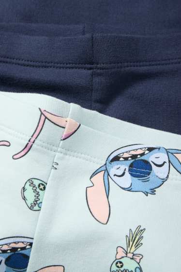 Kinder Mädchen - Multipack 2er - Lilo & Stitch - Flared Leggings - dunkelblau