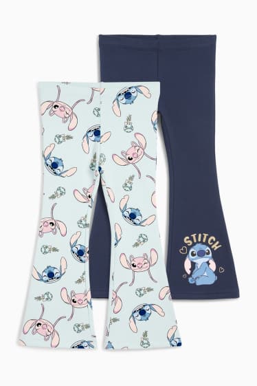 Kinder Mädchen - Multipack 2er - Lilo & Stitch - Flared Leggings - dunkelblau