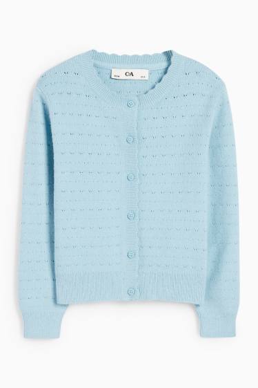 Kinderen: meisjes - Gebreid vest - blauw
