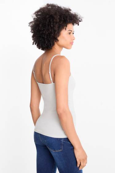 Damen - Multipack 2er - Basic-Top - hellblau