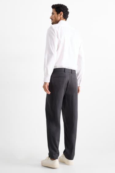 Men - Mix & match suit trousers - regular fit - dark gray