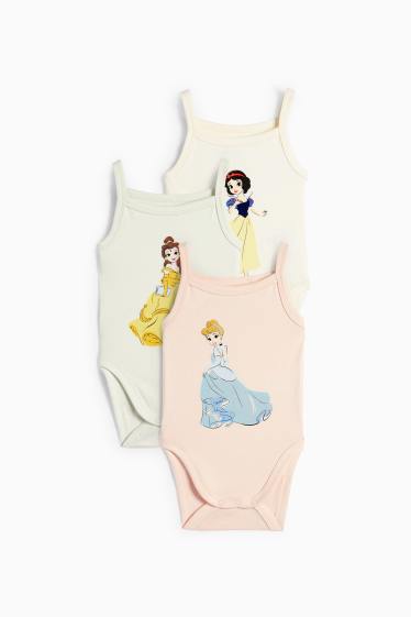 Baby: meisjes - Set van 3 - rompertje - Disney prinses - roze