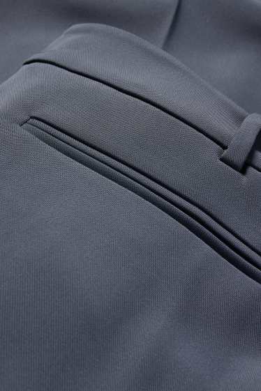 Damen - Stoffhose - High Waist - Wide Leg - blau