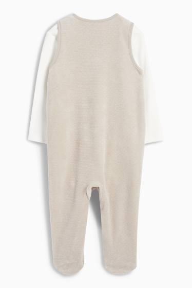 Baby Jungen - Der König der Löwen - Strampler-Set - gerippt - 2 teilig - beige